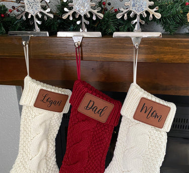Personalized Christmas Stocking, Personalized Leather Stocking, Christmas Stockings, Stockings, Personalized Stockings, Custom Stocking